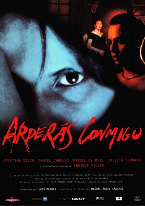 Arder&aacute;s conmigo - Spanish Movie Poster (thumbnail)