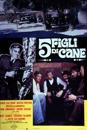 Cinque figli di cane - Italian Movie Poster (thumbnail)