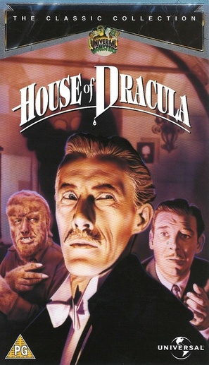 House of Dracula - British VHS movie cover (thumbnail)