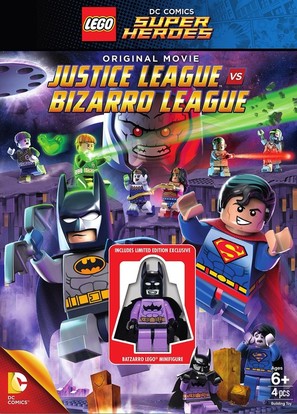 Lego DC Comics Super Heroes: Justice League vs. Bizarro League - DVD movie cover (thumbnail)