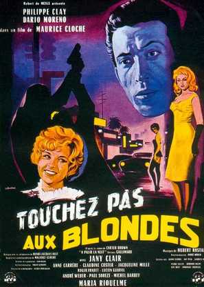 Touchez pas aux blondes - French Movie Poster (thumbnail)