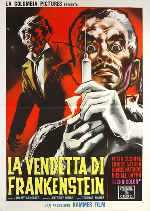 The Revenge of Frankenstein - Italian Movie Poster (thumbnail)