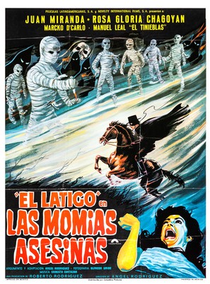 El latigo contra las momias asesinas - Mexican Movie Poster (thumbnail)