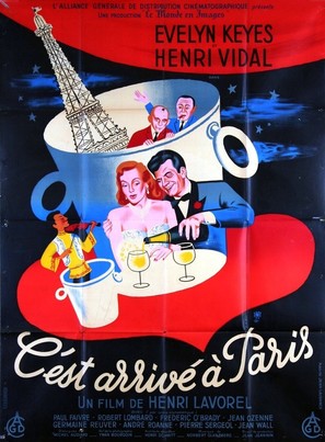 C&#039;est arriv&eacute; &agrave; Paris - French Movie Poster (thumbnail)