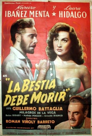 La bestia debe morir - Mexican Movie Poster (thumbnail)