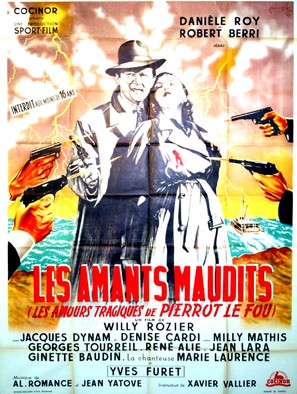 Les amants maudits - French Movie Poster (thumbnail)