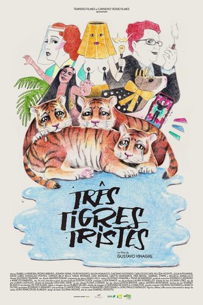 Tr&ecirc;s Tigres Tristes - Brazilian Movie Poster (thumbnail)