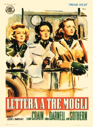 A Letter to Three Wives - Italian Movie Poster (thumbnail)