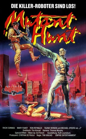 Mutant Hunt - German VHS movie cover (thumbnail)