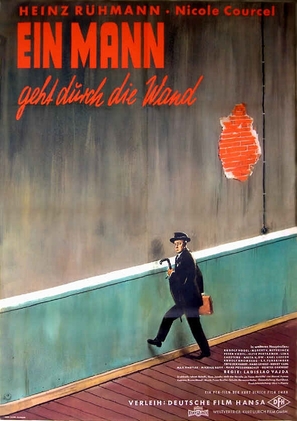 Ein Mann geht durch die Wand - German Movie Poster (thumbnail)