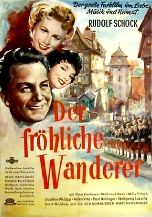 Der fr&ouml;hliche Wanderer - German Movie Poster (thumbnail)