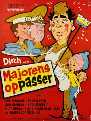 Majorens oppasser - Danish Movie Poster (thumbnail)