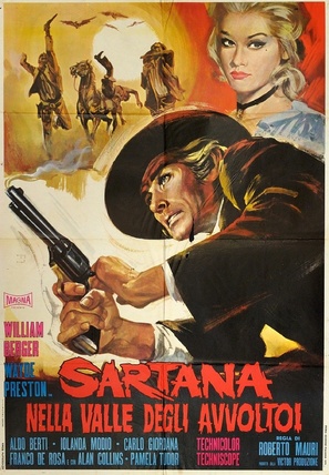 Sartana nella valle degli avvoltoi - Italian Movie Poster (thumbnail)