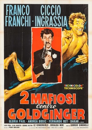 Due mafiosi contro Goldginger - Italian Movie Poster (thumbnail)