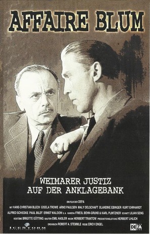 Affaire Blum - German Movie Poster (thumbnail)