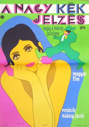 A nagy k&eacute;k jelz&eacute;s - Hungarian Movie Poster (thumbnail)