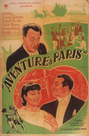 Aventure &agrave; Paris - French Movie Poster (thumbnail)