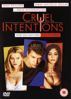 Cruel Intentions - British DVD movie cover (thumbnail)