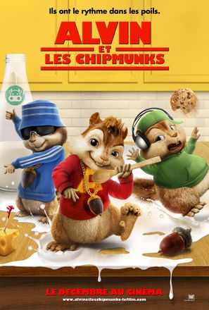 Alvin and the Chipmunks - French Movie Poster (thumbnail)