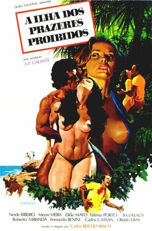 A Ilha dos Prazeres Proibidos - Brazilian Movie Poster (thumbnail)