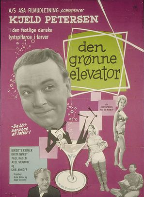 Den gr&oslash;nne elevator - Danish Movie Poster (thumbnail)