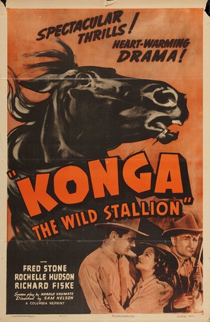 Konga, the Wild Stallion - Movie Poster (thumbnail)