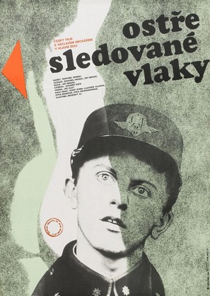 Ostre sledovan&eacute; vlaky - Czech Movie Poster (thumbnail)