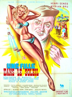 Une fille dans le soleil - French Movie Poster (thumbnail)