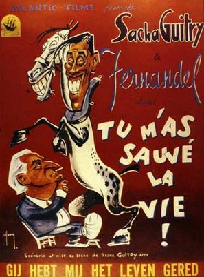 Tu m&#039;as sauv&eacute; la vie - French Movie Poster (thumbnail)