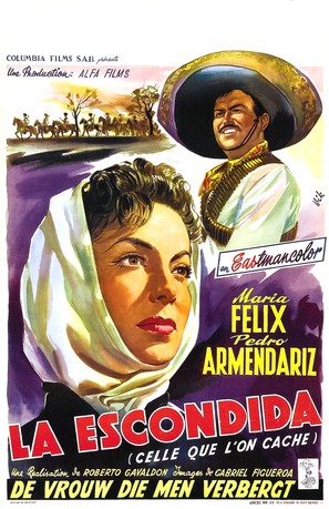 La escondida - Belgian Movie Poster (thumbnail)