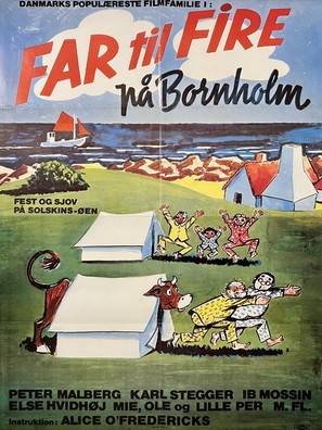 Far til fire p&aring; Bornholm - Danish Movie Poster (thumbnail)