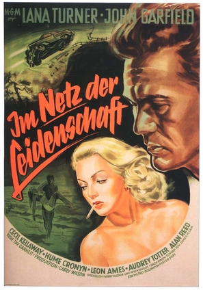 The Postman Always Rings Twice - German Movie Poster (thumbnail)