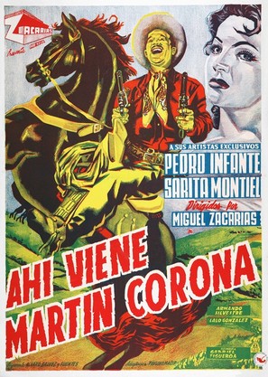 Ah&iacute; viene Mart&iacute;n Corona - Mexican Movie Poster (thumbnail)