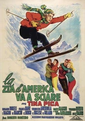 Zia d&#039;America va a sciare, La - Italian Movie Poster (thumbnail)