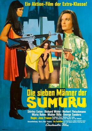 Die sieben M&auml;nner der Sumuru - German Movie Poster (thumbnail)