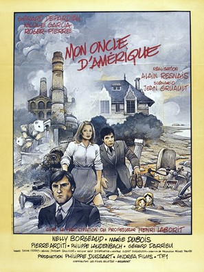 Mon oncle d&#039;Am&eacute;rique - French Movie Poster (thumbnail)