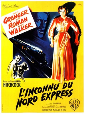Strangers on a Train - French Movie Poster (thumbnail)