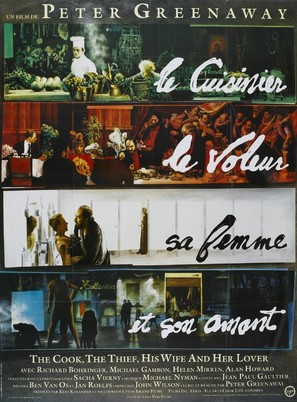 The Cook the Thief His Wife &amp; Her Lover - French Movie Poster (thumbnail)