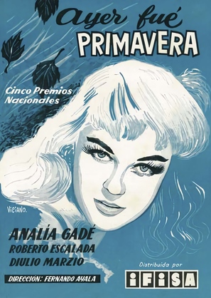 Ayer fue primavera - Spanish Movie Poster (thumbnail)