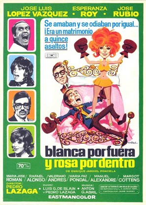 Blanca por fuera y Rosa por dentro - Spanish Movie Poster (thumbnail)