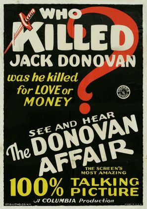 The Donovan Affair - Movie Poster (thumbnail)