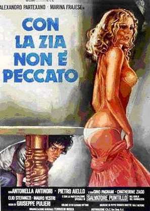 Con la zia non &egrave; peccato - Italian Movie Poster (thumbnail)