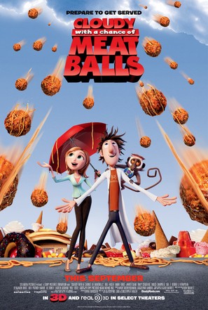Cloudy with a Chance of Meatballs - Movie Poster (thumbnail)