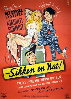 Sikken en nat - Danish Movie Poster (thumbnail)