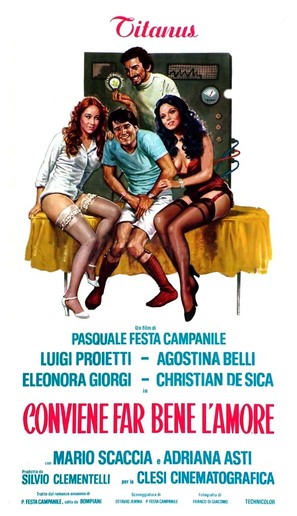 Conviene far bene l&#039;amore - Italian Movie Poster (thumbnail)
