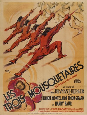 Les trois mousquetaires - French Movie Poster (thumbnail)
