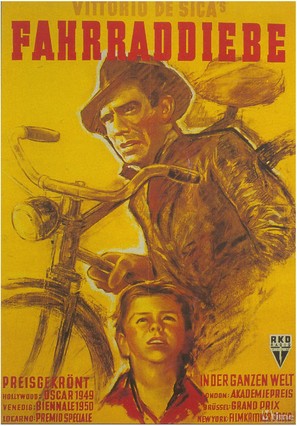Ladri di biciclette - German Movie Poster (thumbnail)