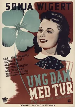 Ung dam med tur Poster