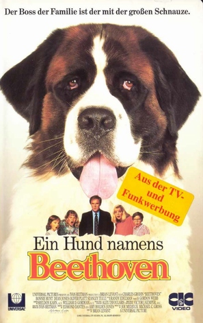 Beethoven - German VHS movie cover (thumbnail)