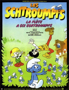 La fl&ucirc;te &agrave; six schtroumpfs - French Movie Poster (thumbnail)